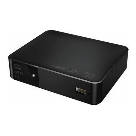 Western Digital TV Live Manual De Instrucciones