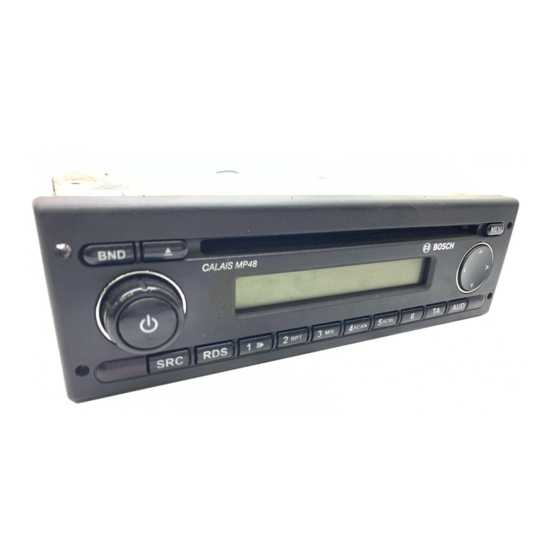 Blaupunkt Calais MP48 Instrucciones De Manejo E Instalación
