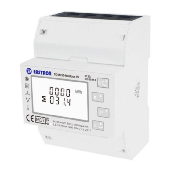 Eastron SDM630-Modbus V2 Manuales