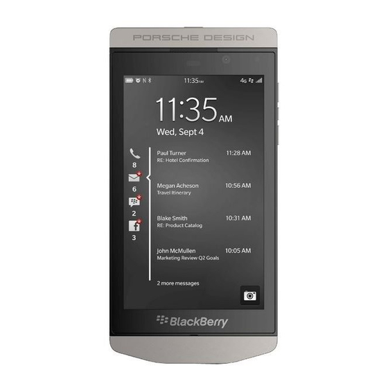 Blackberry PORSCHE DESIGN P'9982 Guia Del Usuario