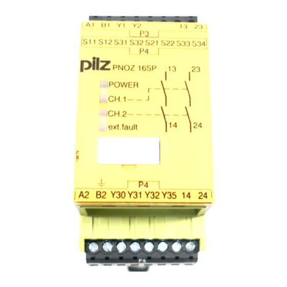Pilz PNOZ 16SP Manual De Instrucciones