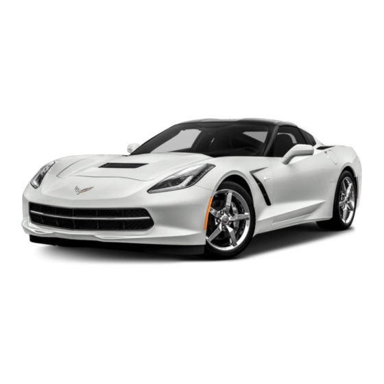 Chevrolet Corvette 2015 Manual Del Propietário