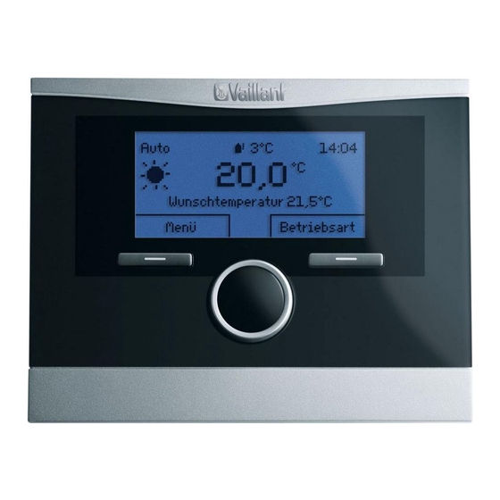 Vaillant calorMATIC 370 Manuales