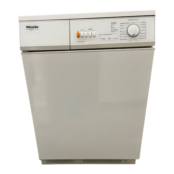 Miele Novotronic T 1515 Manual De Uso