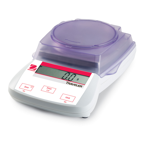 OHAUS Traveler Manual De Instrucciones