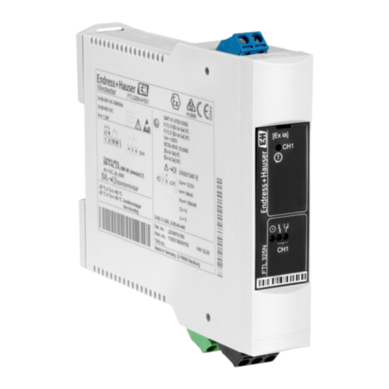 Endress+Hauser Nivotester FTL325N Manual De Instrucciones Abreviado