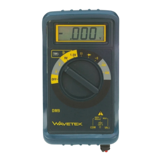 Wavetek Meterman DM9 Manual Del Operador