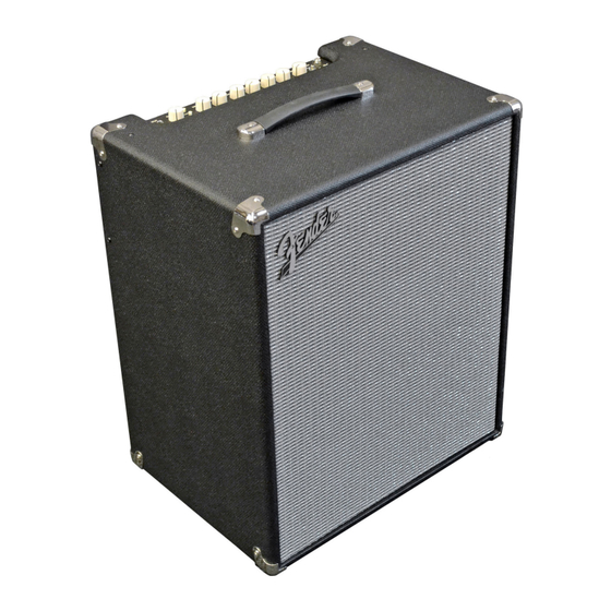 Fender Rumble 800 Manual De Instrucciones