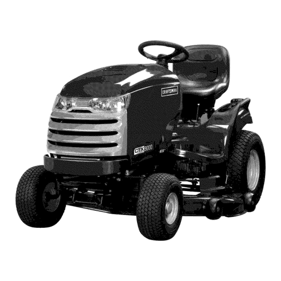 Craftsman CTX 9000 Manual Del Operador