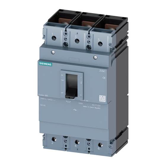 Siemens 3VM1340-1AA.2 Instructivo