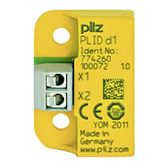 Pilz PLID d1 Manual De Instrucciones