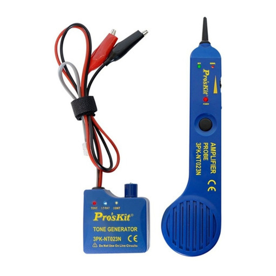 ProsKit 3PK-NT023 Manual De Usuario