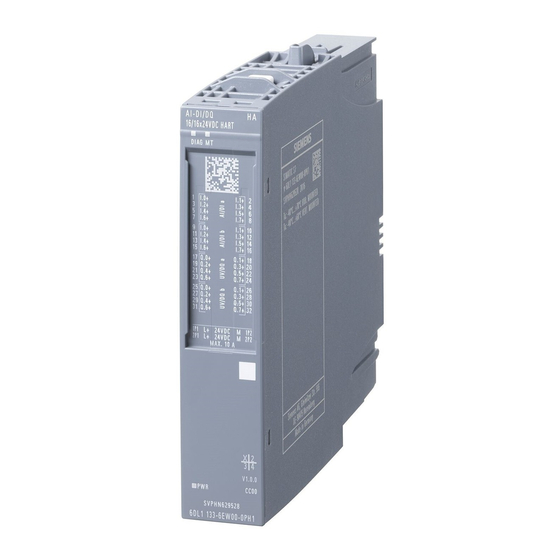 Siemens SIMATIC ET 200SP HA Manual De Producto