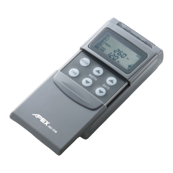 Apex GM320T SD TENS Manual De Usuario