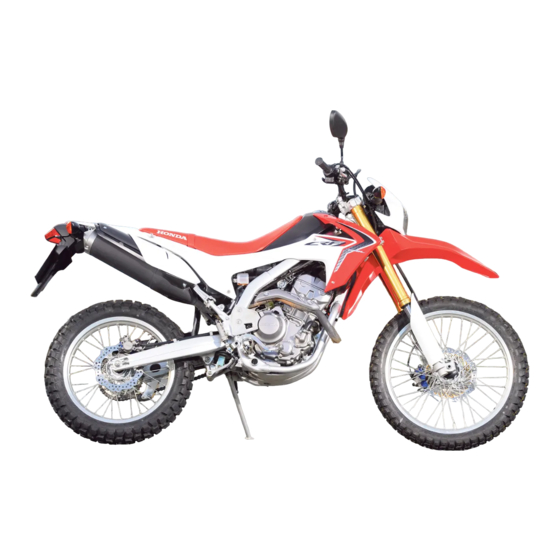 Honda Motor CRF250L 2016 Manuales