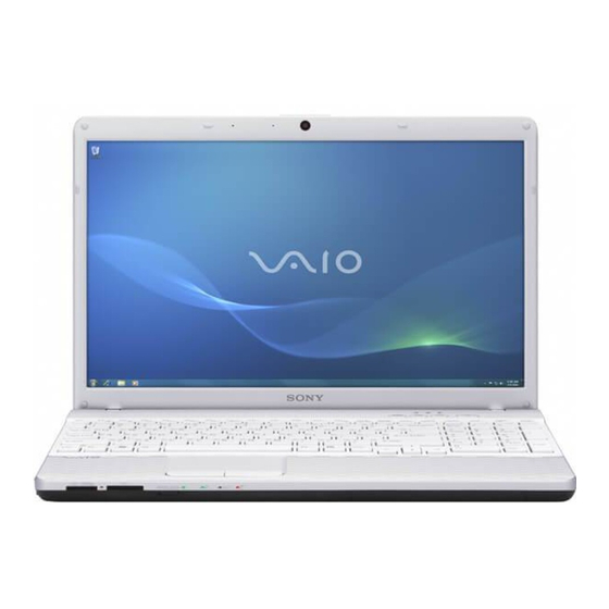 Sony VAIO VPCEG1 Serie Manuales