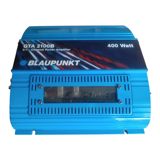 Blaupunkt GTA 2100B Manuales