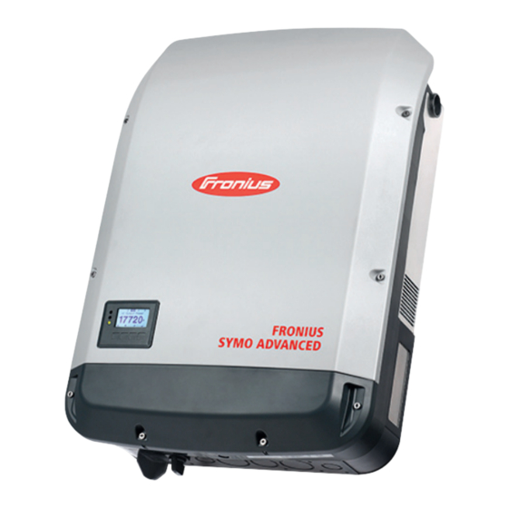 Fronius Symo Advanced 10.0-3 208-240 Manual De Instrucciones