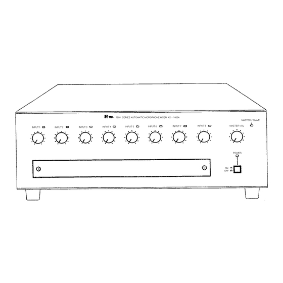 Toa AX-1000A Manual De Instrucciones