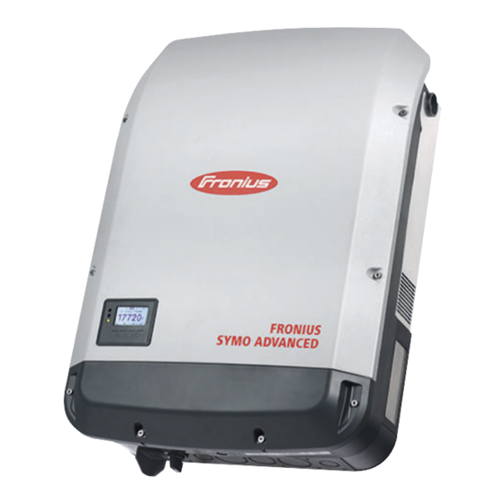 Fronius Symo Advanced 10.0-3 208-240 Instrucciones De Instalación