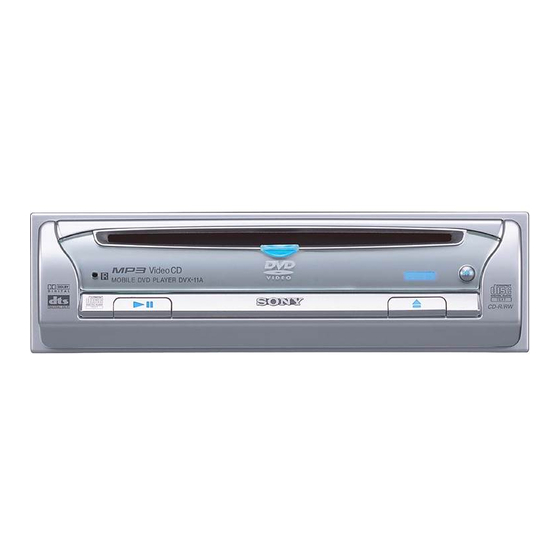 Sony DVX-11A Manual De Instrucciones