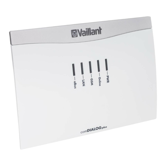 Vaillant comDIALOG Instrucciones De Instalación
