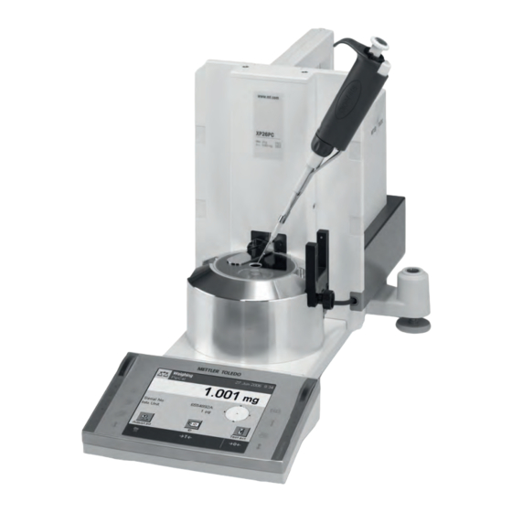 Mettler Toledo XP26PC Instrucciones De Manejo