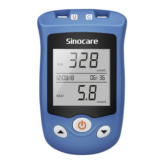 Sinocare AQ UG Serie Manual Del Usuario