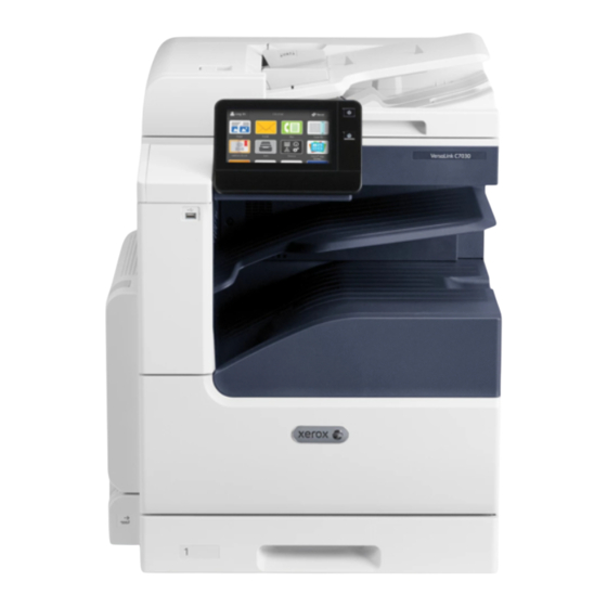 Xerox VersaLink C70 Serie Manual Del Usuario