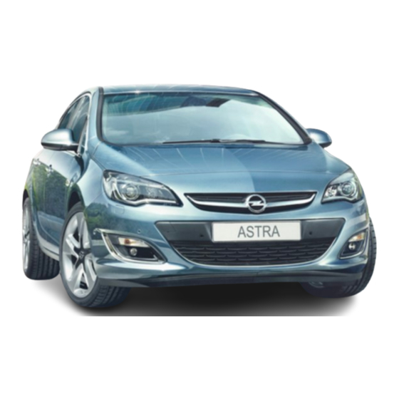 Opel ASTRA Manual Del Usuario