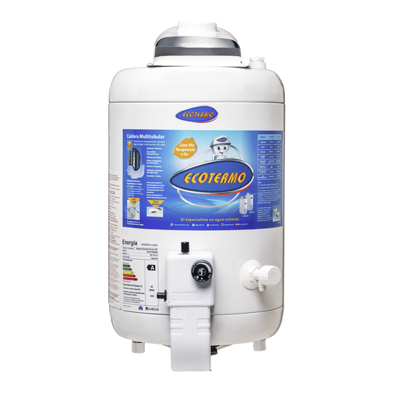ecotermo TERMOTANQUES EP-23 CI Manual Del Usuario E Instalador