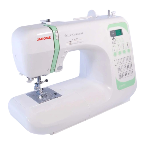 Janome DC2007LE Manual De Instrucciones