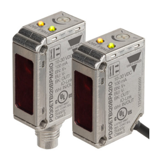 CARLO GAVAZZI PD30ETB BP IO Serie Manuales