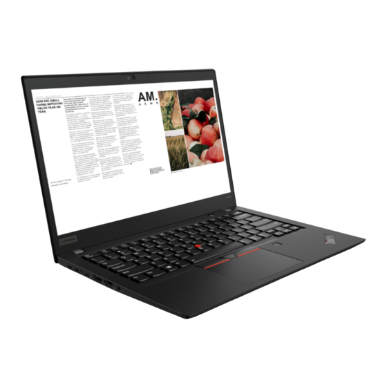 Lenovo ThinkPad T495 Guia Del Usuario