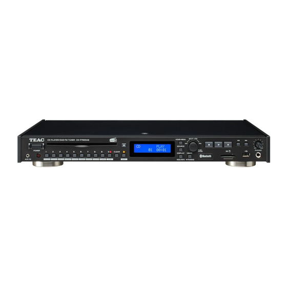 Teac CD-P750 DAB Manual Del Usuario