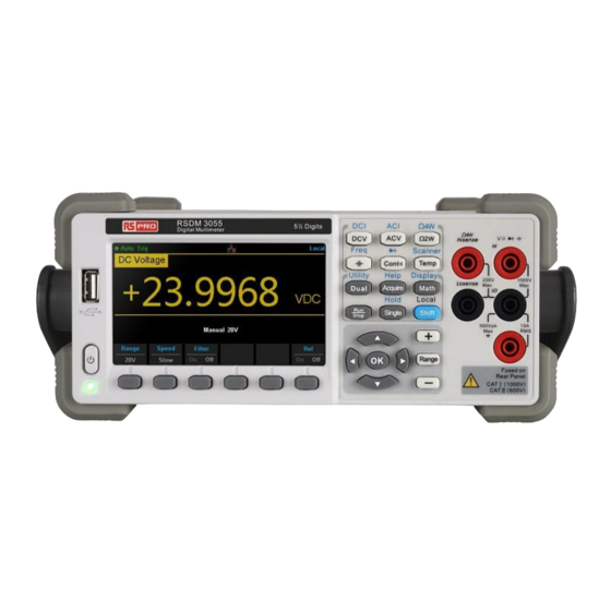 RS Pro RSDM3055 Serie Inicio Rápido