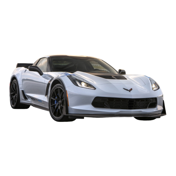 Chevrolet CORVETTE 2018 Manual Del Propietário