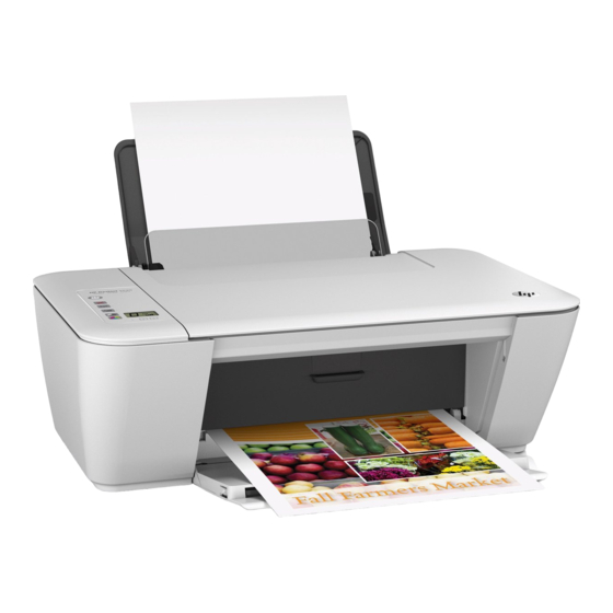 HP Ink Advantage 2540 All-in-One Serie Manual Del Usuario