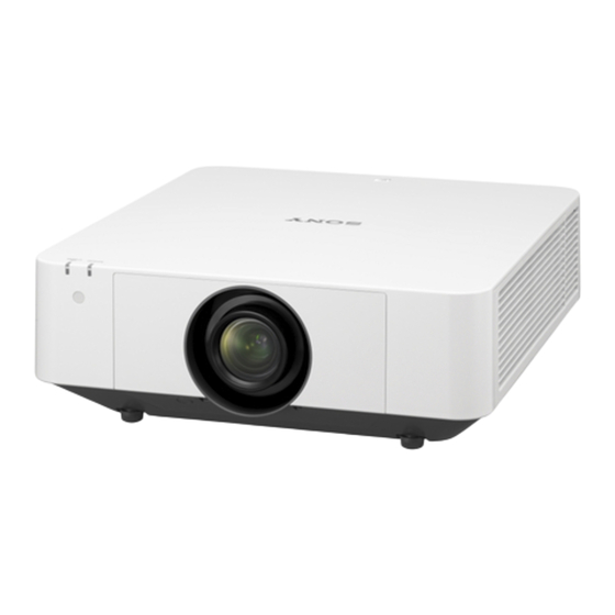 Sony VPL-FHZ65 Manual De Instrucciones