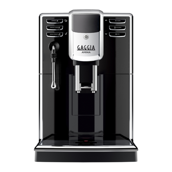 Gaggia Milano ANIMA Manual De Instrucciones