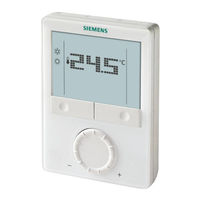 Siemens RDG100 Manual Del Usuario