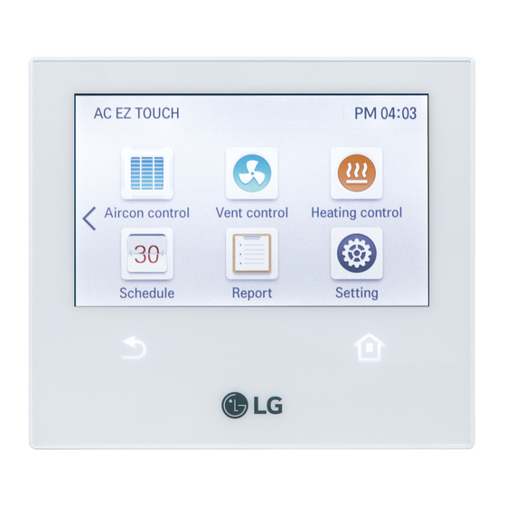 LG AC Ez Touch Serie Manual De Instalación, Usuario