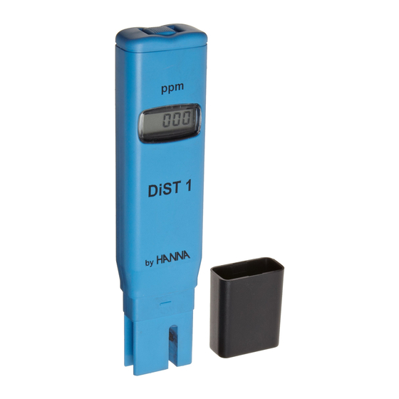 Hanna Instruments DiST HI98301 Guia De Inicio Rapido