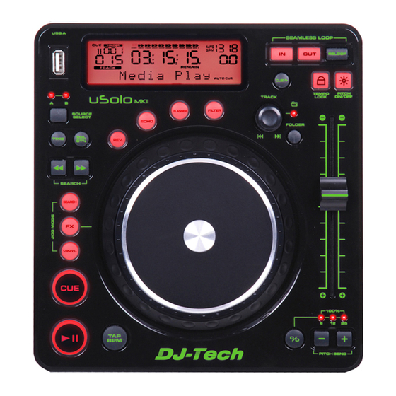 DJ-Tech uSolo Manuales