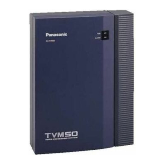 Panasonic KX-TVM50 Primeros Pasos