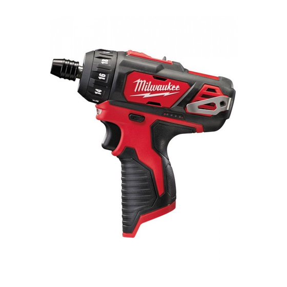 Milwaukee M12 BD Manual Original