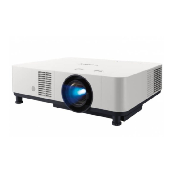 Sony VPL-P61 Guía De Configuración