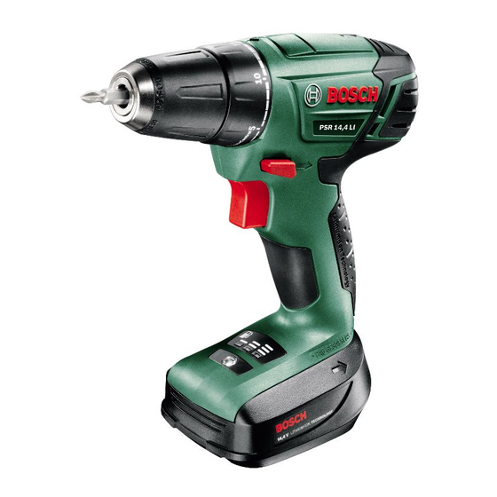 Bosch PSR 14,4 LI Manual Del Usuario