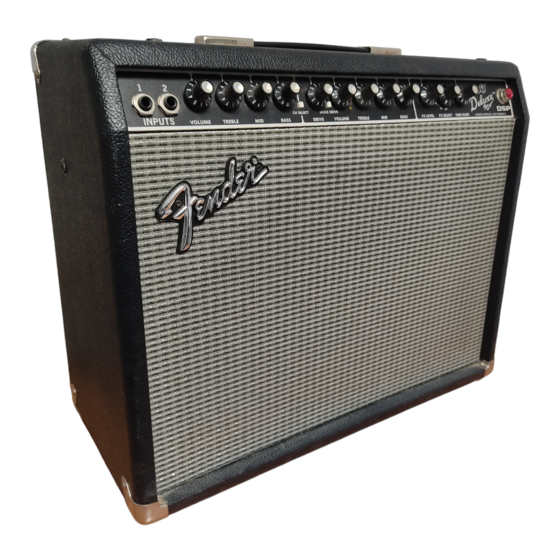 Fender Deluxe 90 DSP Instrucciones De Funcionamiento