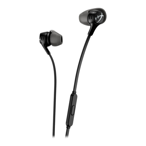 HyperX Cloud Earbuds II Manuales